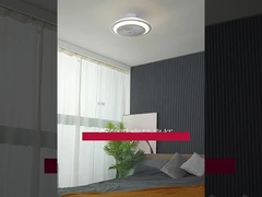 Low Noise 20 Inch LED Chandelier Ceiling Fan With LED Light And Remote Control