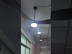 110V 220V AC Solid 3 Blade Wooden Ceiling Fan 52 Inch 56 Inch 60 Inch With Light