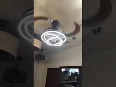 Modern Bedroom Lighting Fixtures Invisible Ceiling Light With Fan And Remote Control