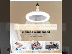 New Product Remote Control 3 Gear Wind Speeds E27 Base 6Inch Small LED Ceiling Fans Lights