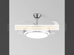 Ceiling Fans with Remote Control Fandelier Light Decorative Lights for Bedrooms Led Fan Bldc Industrial Ceiling Fans