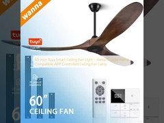60-inch Tuya Smart Ceiling Fan Light - Alexa/Google Home Compatible APP Controlled Ceiling Fan Lamp