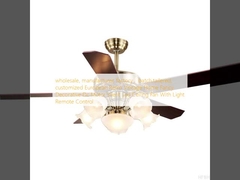 wholesale, manufacturer, factory，batch,tailered, customized    European Retro Vintage Home Fancy Decorative Dc Motor Silent Led Ceiling Fan With Light Remote Control