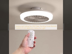 Factory Led Ceiling Fan 2022 New Trending Smart Remote Control 23 Inch Bedroom Ceiling Fan Light
