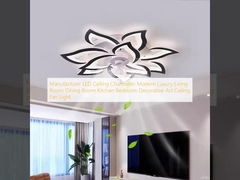 Manufacturer LED Ceiling Chandelier Modern Luxury Living Room Dining Room Kitchen Bedroom Decorative Art Ceiling Fan Light