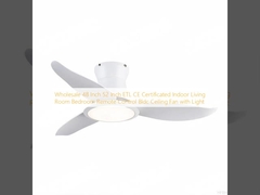 Wholesale   48 Inch 52 Inch ETL CE Certificated Indoor Living Room Bedroom Remote Control Bldc Ceiling Fan with Light