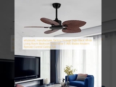 wholesale, manufacturer, factory  Vintage Style Black White Living Room Bedroom Decorative 5 ABS Blades Modern Remote Control Ceiling Fan