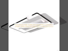 Manufacturer High Quality Decorative Indoor Ceiling Fan Modern HFBH Ceiling Fan With Light and Remote Control