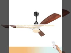 Manufacturer Single Decoration Silence Wood Electric Remote Dc 52 Inch Ceiling Fan