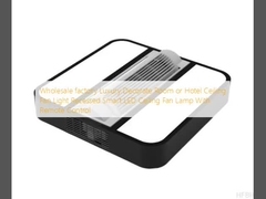 Wholesale factory Luxury Decorate Room or Hotel Ceiling Fan Light Recessed Smart LED Ceiling Fan Lamp With Remote Control