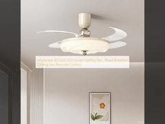 wholesale  42 Inch LED Smart Ceiling Fan , Read Rotation Ceiling Fan Remote Control