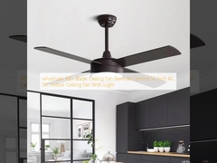 wholesale     ABS Blade Ceiling Fan Remote Control 52 Inch AC DC Indoor Ceiling Fan With Light