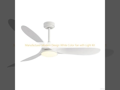 Manufacturer  Modern Design White Color Fan with Light Kit