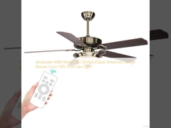 wholesale   HFBH Model 281 52 Inch Classic American Design Bronze Color 110V 220V Fan Light