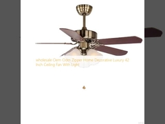 wholesale  Oem Odm Zipper Home Decorative Luxury 42 Inch Ceiling Fan With Light