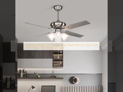 wholesale   Model 330 42'' 48'' Metal Blade Bronze Color Silver Color Classic US Design Fan Light